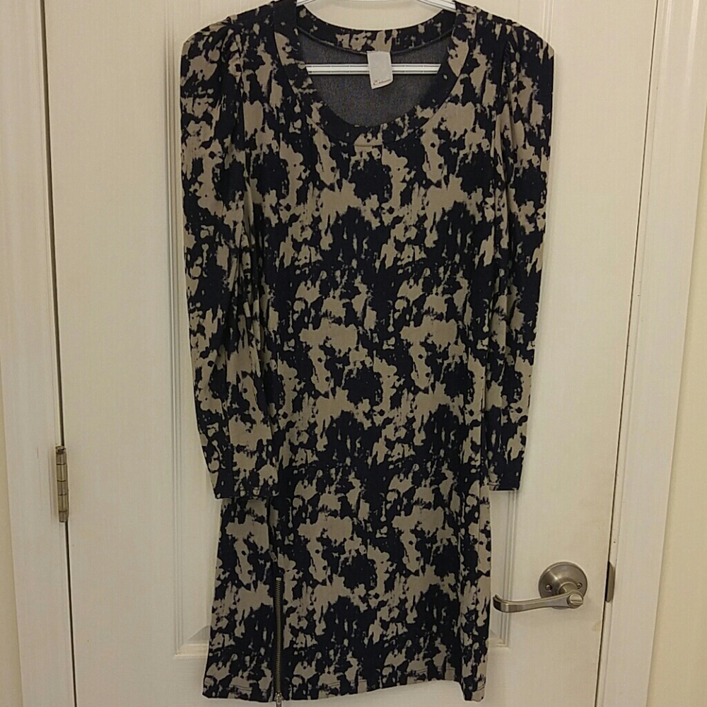 Fun Form Fitting Dress Blue Gray